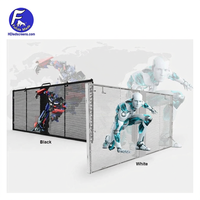 Pantalla LED Transparente Personalizada para Cortinas, Pantalla Grande para Publicidad en Fachadas de Vidrio de Complejos Comerciales