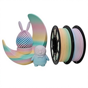 เส้นพลาสติกสำหรับเครื่องพิมพ์สามมิติแบบ PLA ผลิตโดย OEM  แบบด้านไล่เฉดสีรุ้ง ขนาด 1.75 มม. น้ำหนัก 1 กก. ผลิตในประเทศจีน - Product Image 1
