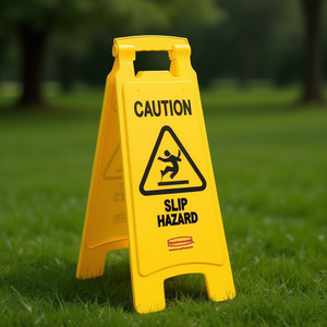 Señal de Piso Mojado Amarilla de Doble Cara, Señal de Advertencia de Peligro de Resbalones para Uso en Interiores y Exteriores - Product Image 3