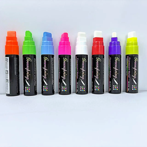 ปากกาชอล์กน้ำแบบลบได้ หัวแบนขนาดใหญ่ 15 มม. 12 สี สำหรับงาน DIY ของผู้ใหญ่ อุปกรณ์งานฝีมือสำหรับไวท์บอร์ด ตกแต่งงานอีเว้นท์ และเขียนป้าย - Product Image 4