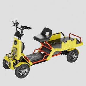 มอเตอร์ไซค์สี่ล้อไฟฟ้าระบบกันสะเทือนล้อขนาด13นิ้วแบตเตอรี่ลิเธียม48โวลต์27AH 500วัตต์ - Product Image 1