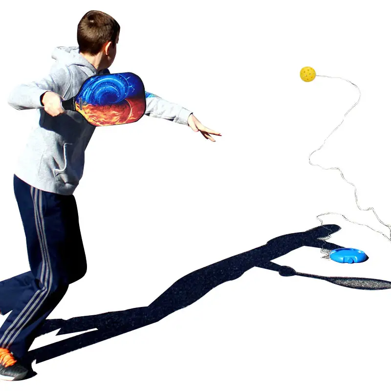 Thiết Kế Mới Thể Thao Ngoài Trời Pickleball Thực Hành Thiết Bị Solo Pickleball Phục Hồi Huấn Luyện Viên 74Mm Tập Thể Dục Bóng Với Chuỗi