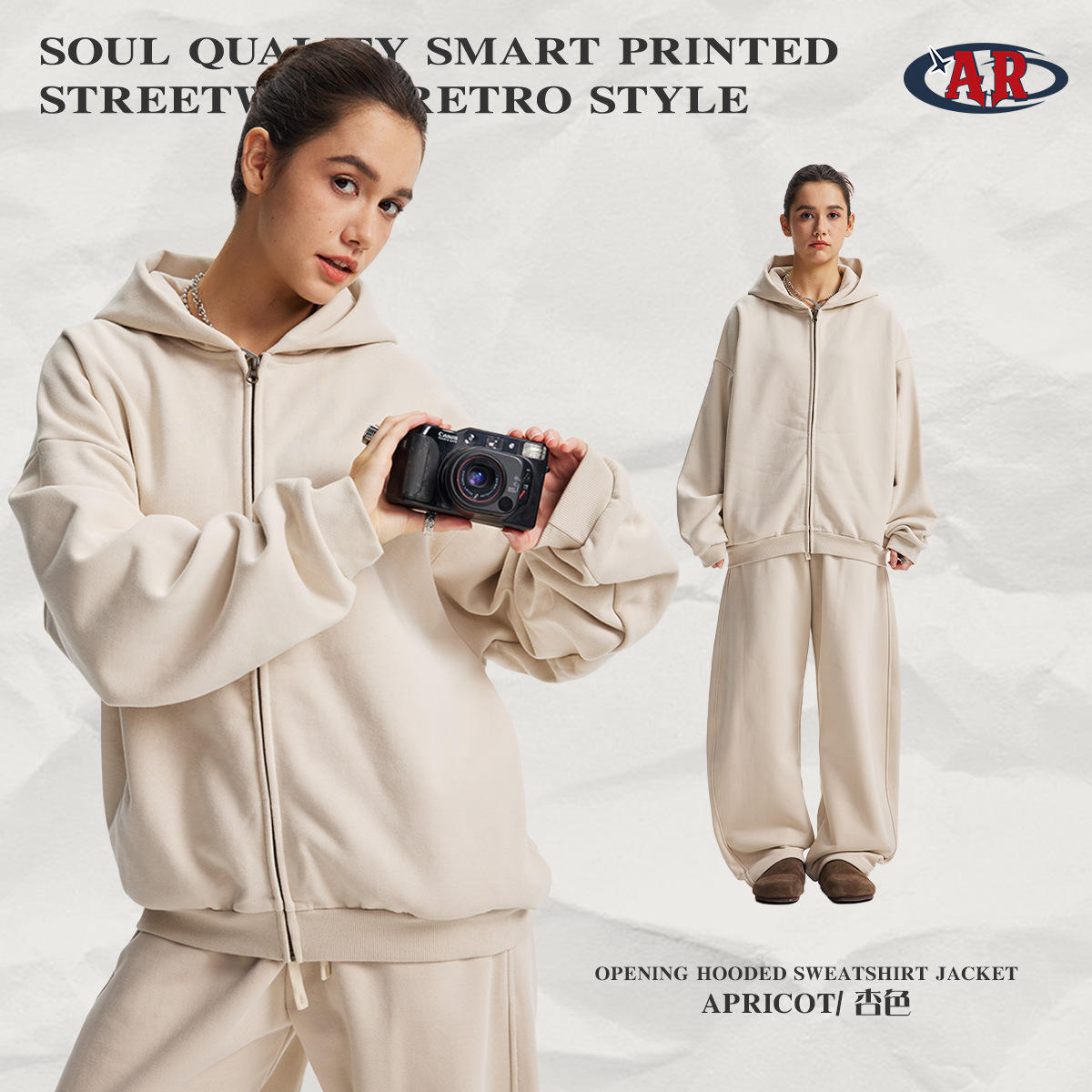 F08เสื้อสเวตเตอร์-แอปริคอท