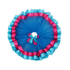 Chica <span class=keywords><strong>princesa</strong></span> gasa hinchada tutú falda chica Cosplay <span class=keywords><strong>Trolls</strong></span> con diadema decoración fiesta escenario espectáculo disfraz - Product Image 5
