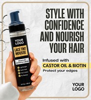 Mousse Teintante et Mousse Fondante pour Perruques Lace Front, Postiches et Toupees 5 fl oz