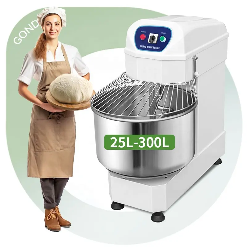 İtalyan 20kg 100kg 50kg 25kg sanayi 10kg Spiral un ekmek yoğurun ticari hamur karıştırma makinesi satılık