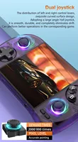 Nouvelle console de jeu portable D40 MAX Android 10 - Wi-Fi activé, batterie 5000 mAh, 2 Go de RAM, résolution HD, écran tactile sensible, jeux de jeu
