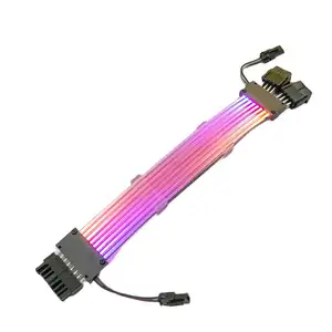 2023 nuovo Computer da gioco di fabbrica di Design Dual 8pin Neon Glow Flex RGB Cable Led sincronizza la luce a doppia testa maschio a femmina
