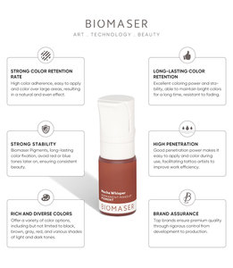 Pigmento en Polvo <span class=keywords><strong>Biomaser</strong></span> de Alta Saturación de 6 ml, Tinta de Tatuaje Hipoalergénica para Cejas, Micropigmentación del Cuero Cabelludo - Product Image 5