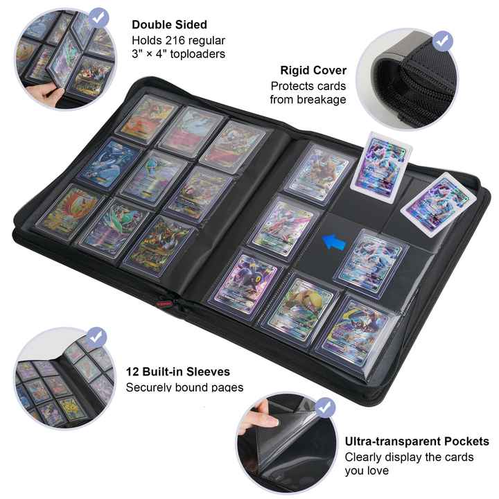 trading card binder that holds top loaders Toploader Binder Holds 128 Top Loaders