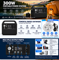 Kompakte Outdoor-Notstromversorgung 80000mAh 300W Solar-kompatibler Generator für Camping, Geschäfte und Händler