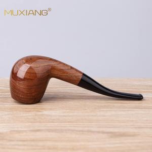 Muxiang Wooden Smoking Pipe Bent Type Solid Rosewood Tobacco Pipe For Personal Gift - Product Image 2