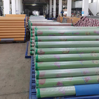 1,83m/2m Breite PVC-Vinylbodenrolle Glänzend Direkt Verlegbar Zementboden Verschleißfest Wasserdicht Schalldämmend Grafikdesign