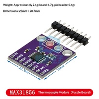 MAX31856 Modul Termokopel Papan Pengembangan Presisi Tinggi Konverter AD Tipe Universal