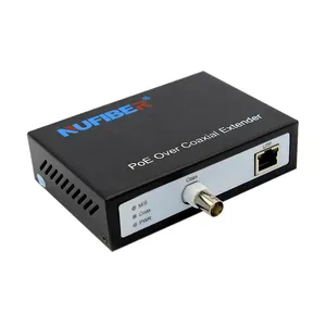 OEM 10/100Mbps PoE ईथरनेट समाक्षीय विस्तारक के ऊपर 200~300मीटर POE IP समाक्षीय कनवर्टर DC52V के ऊपर