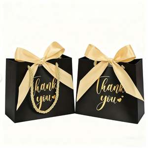 Bolsa de Papel de Regalo de Lujo KM para Dulces de Boda, Personalizada, con Lazo de Cinta, para Fiestas de Agradecimiento y Eventos Especiales - Product Image 2