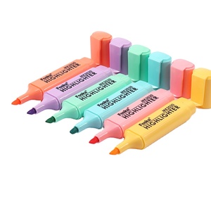 Juego de Rotuladores FOSKA de Alta Calidad, 6 Piezas, Punta de Cincel, Secado Rápido, No Tóxicos, Marcadores de Colores, Resaltadores con Empaque de Bolsa de PVC - Product Image 1