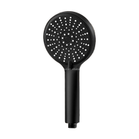 Ensemble de douche à main pressurisé chromé avec plusieurs jets, fixation murale, robinet de salle de bain moderne et tuyau de douche