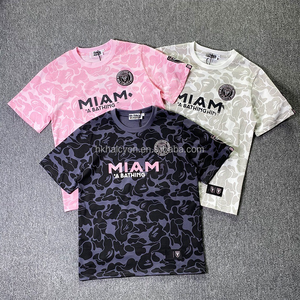 Camiseta Deportiva Casual de Algodón 100% Satinado, Estampada, Holgada, Moderna, de Diseñador, para Hombre, de Alta Calidad y Nuevo Estilo - Product Image 2