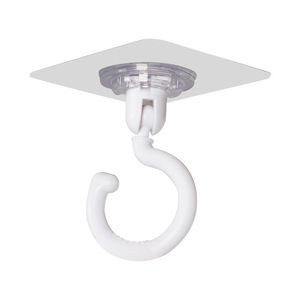 Ceiling Mosquito Net Hook Plastic Rotatable 360 Degree No Drill No Nail Adhesive For Baby Bed Canopy - Product Image 2