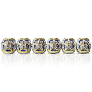 Anillo de Campeón de la Serie Mundial <span class=keywords><strong>2022</strong></span> de los Astros de Houston con Zirconia Cúbica y Logotipo 'H' - Joyería Coleccionable para Fanáticos del Béisbol de la MLB - Product Image 5