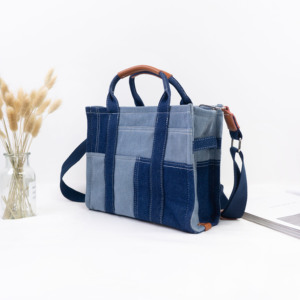 HONOUR ME primavera ed estate borsa Tote in <span class=keywords><strong>jeans</strong></span> Design Denim borsa a tracolla moda borsa personalizzata da donna Tote Bag - Product Image 3