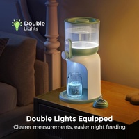 Distributeur de lait infantile 1,7 L, éclairage pour les repas nocturnes, 6 réglages de température, distributeur d'eau, essentiels pour l'allaitement
