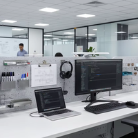 Panneau de bureau multifonctionnel en feutre PET approuvé ISO BSCI, fonction de rangement, écran acoustique, absorption du son, séparateur, cloison