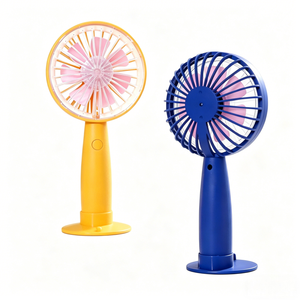 Mini <span class=keywords><strong>ventilateur</strong></span> portable USB rechargeable aux couleurs vives avec base détachable et support de téléphone, rafraîchisseur personnel pour l'extérieur - Product Image 4