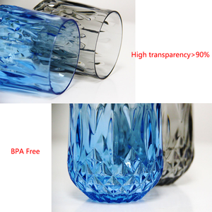 Modern <strong>Acrylic</strong> Rock Tumbler Unbreakable Polycarbonate Plastic Wine <strong>Glasses</strong> 1pcs OEM Free Samples - Product Image 5