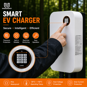 Nouvelle station de recharge pour voitures électriques 16-32A APP RFID OCPP 4G Facilement connectable 1/3 phases Type 1/2 GB/T Chargeur de véhicule - Product Image 4