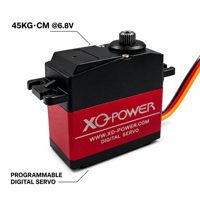 Moteur Servo Numérique RC XQ-S3240M 40KG à Engrenages Métalliques et Double Roulement, 7.4V PWM, Sans Angle de Limite, Programmable, pour Voiture RC - Prix Usine