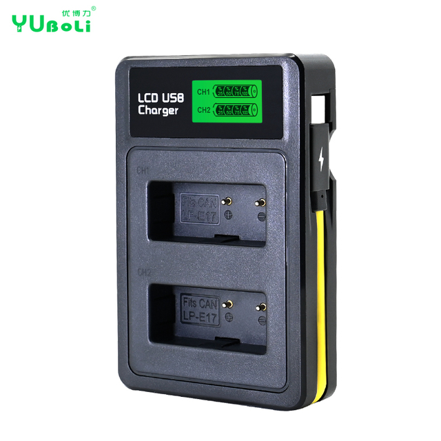 Factory Direct Sale 8.4V LP-E17 LPE17 LP E17 Charger for Canon Camera Battery With USB Type-C Port