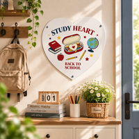 Élégant panneau mural en aluminium personnalisé avec logo, idéal pour accessoires de cheveux et bijoux, parfait pour Noël, Ramadan et anniversaires