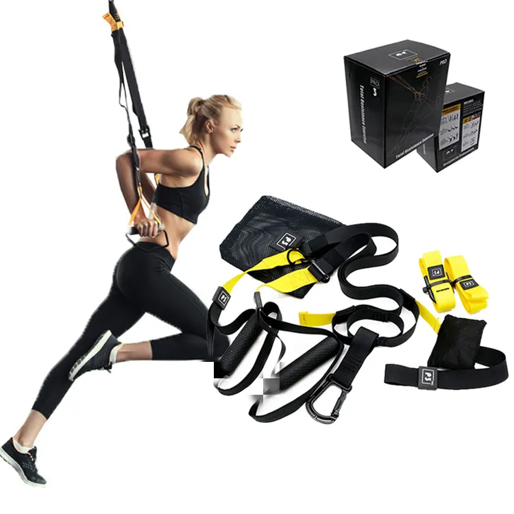 Amazon hot sale fitness suspension trainer system sling training strap kit