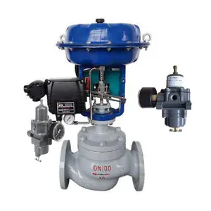 Chinese control valve with 67CFR-237,67CFR-239 air filter regulator and YT-1000 Rotork valve positioner