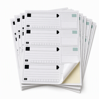 Étiquette d'expédition multilingue personnalisée, autocollant thermique inscriptible, imperméable, étiquette d'adresse pour coursier international, étiquette d'emballage