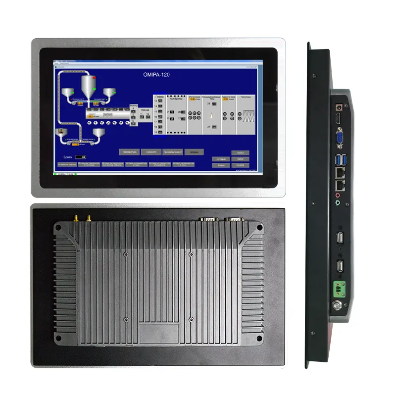 15.6インチ容量性オールインワンPCタッチスクリーンコアI3産業用コンピューター産業用タッチスクリーンパネルPC