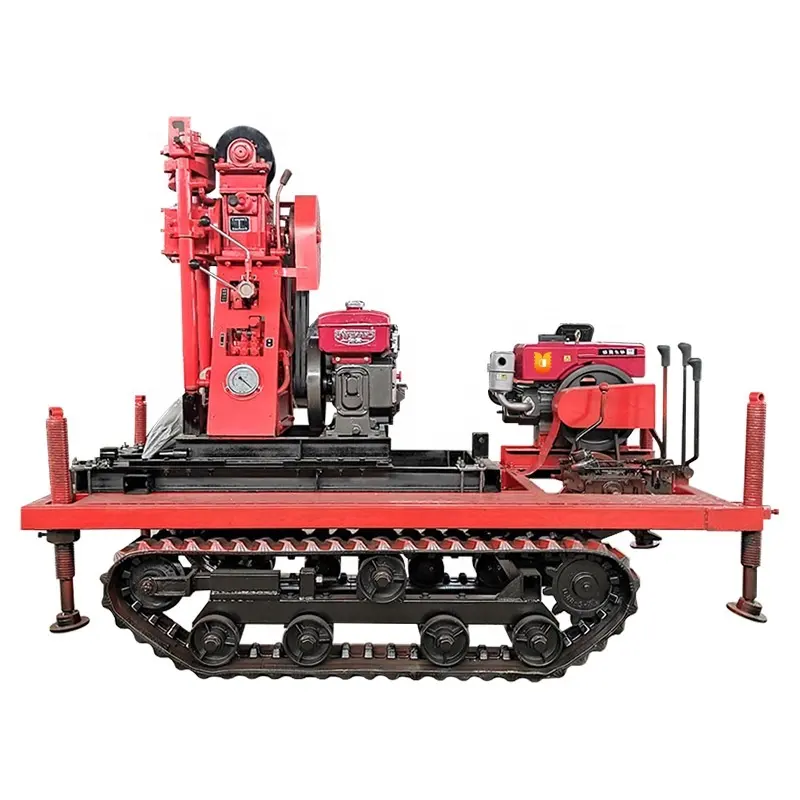Sale High Quality Heavy Duty Automatic Motor 50M Deep Water Well Drilling Machine For Farm Construction Site Use