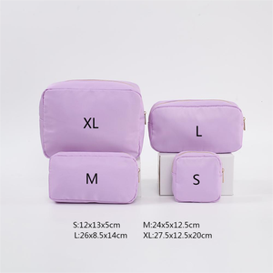 Broderie demoiselle d'honneur dame fille femmes stockage sacs de toilette fermeture éclair pochette de voyage maquillage organisateur étanche Nylon sacs à cosmétiques - Product Image 3