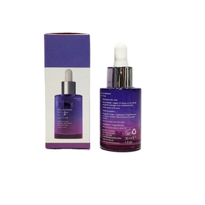 Red Glass 30ml/50ml <b>Empty</b> Cosmetic Face Serum & Hair Essential Oil Dropper <b>Bottles</b> with Custom Color Screen Printing Paper Box - Product Image 4