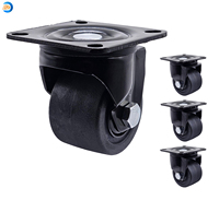 Roulettes pivotantes universelles en nylon de 2/2,5/3 pouces, capacité 300 kg-600 kg, roulettes industrielles robustes pour machines et rayonnages de stockage