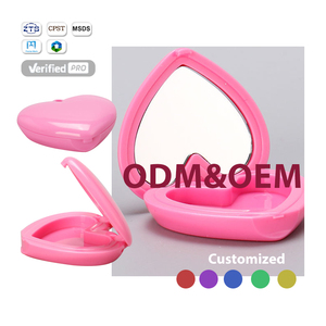 Biểu Tượng Tùy Chỉnh Màu Sắc Rỗng Bột Trường Hợp Hình Trái Tim Với Chuỗi Và Gương 6G Mỹ Phẩm Bao Bì Phấn Má Hồng <span class=keywords><strong>Container</strong></span> Cho Make up - Product Image 1