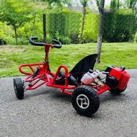 Kart de course 90cc 2 temps, 35 km/h, buggy drift, capacité de charge de 180 kg, kart de course en plein air pour enfants et adultes