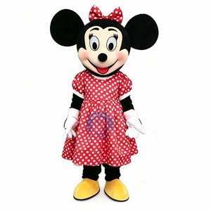Costume de mascotte personnalisé Qiman pour adultes, personnages <span class=keywords><strong>Mickey</strong></span> et <span class=keywords><strong>Minnie</strong></span>, en peluche, dessin animé, à vendre - Product Image 1