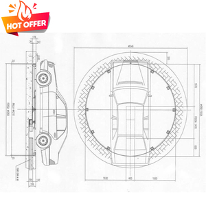 Plateforme rotative pour voiture à 360 degrés, plateforme rotative extérieure pour voiture, scène tournante hydraulique à ciseaux pour exposition - Product Image 6