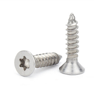 สกรูเกลียวปล่อยหัวจม Torx สแตนเลส 304 คุณภาพสูง ขนาดเมตริก M2 M3 M5 หัวแบน - Product Image 5