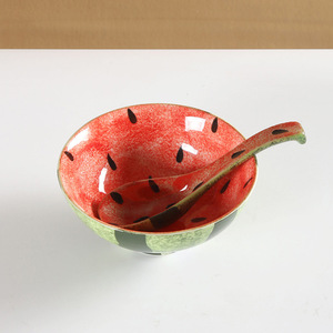 Cuillère à pastèque en céramique pour enfants, ustensile d'alimentation pour bébé avec design en forme d'arc, de 2 à 4 ans - Product Image 3