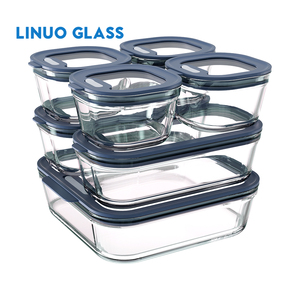 Linuo Bán Buôn Thủy Tinh Borosilicate Cao 2025 Thủy Tinh Thực Phẩm Lưu Trữ Container, Bữa Ăn Thủy Tinh Prep Container Có Nắp Đậy Bị Rò Rỉ Bằng Chứng - Product Image 4