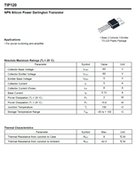 Transistor NPN TIP120 ISC TO-220 5A 60V 2W 100% Original et Code de Lot Traçable